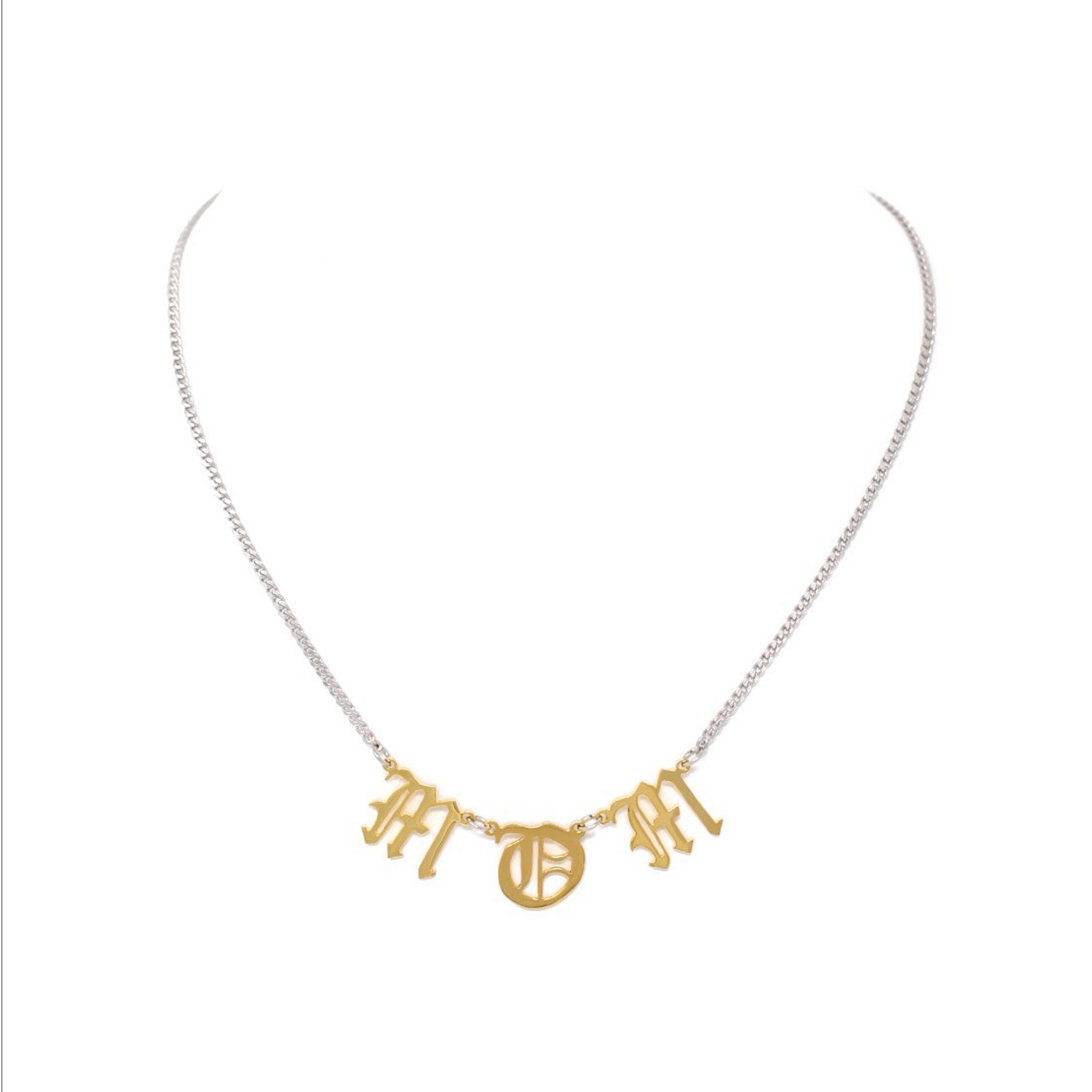 Mom 2024 letter necklace