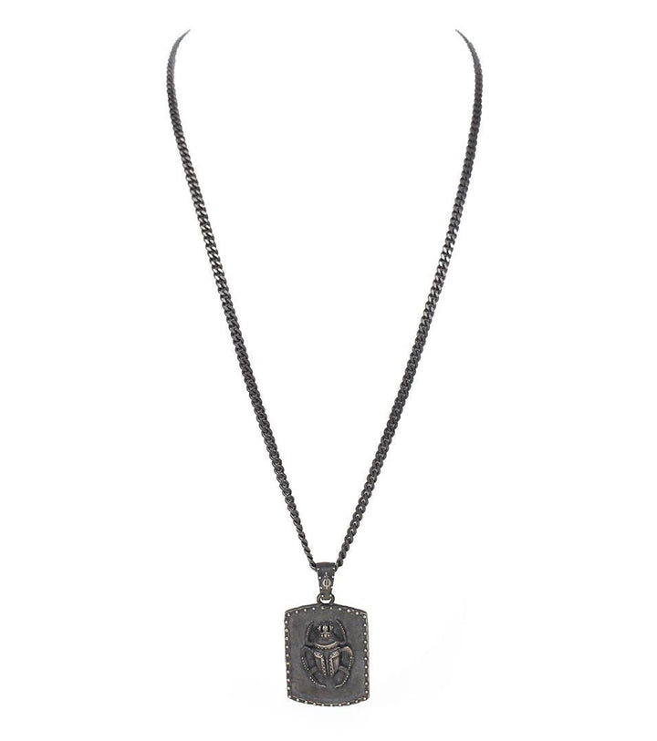 SaintOsaint beetle SILVER necklace - LAURA CANTU JEWELRY US