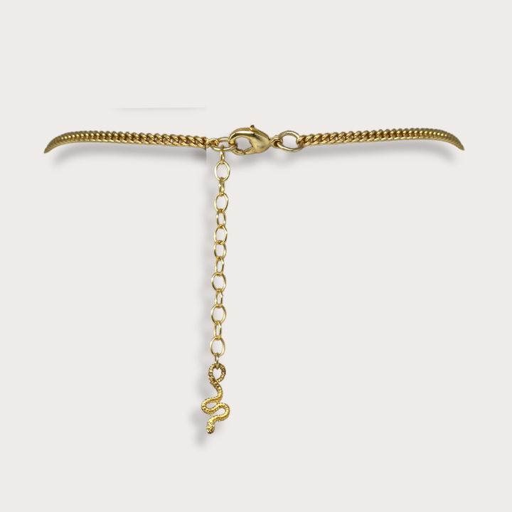 Coral Pendant / Flat Chain