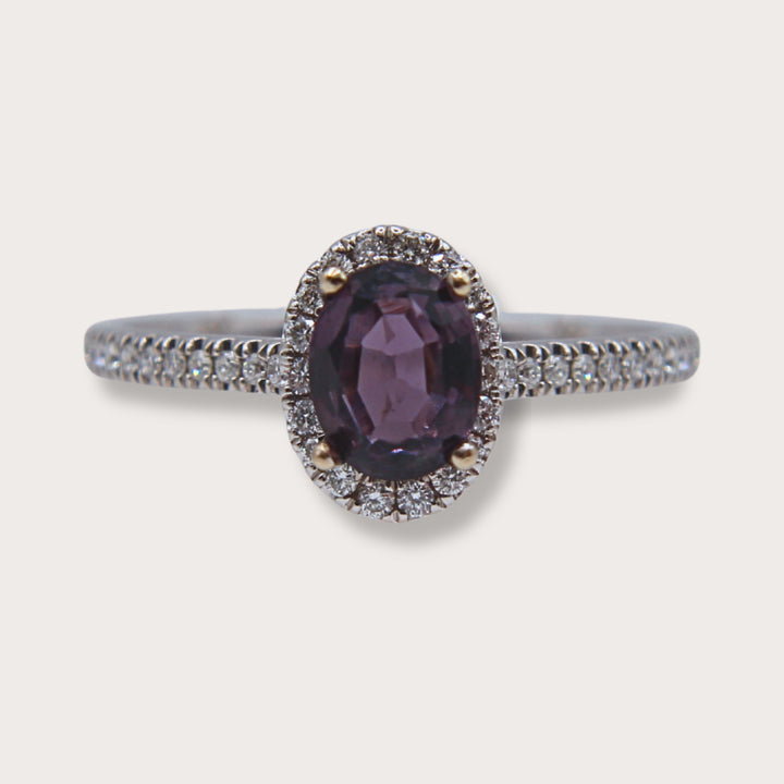 Anillo de Diamantes y Espinela