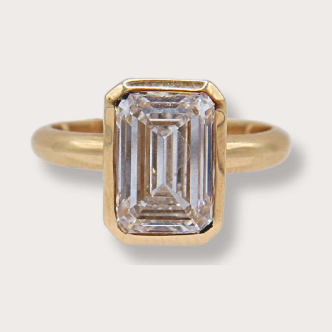 Bezel Set Diamond Ring
