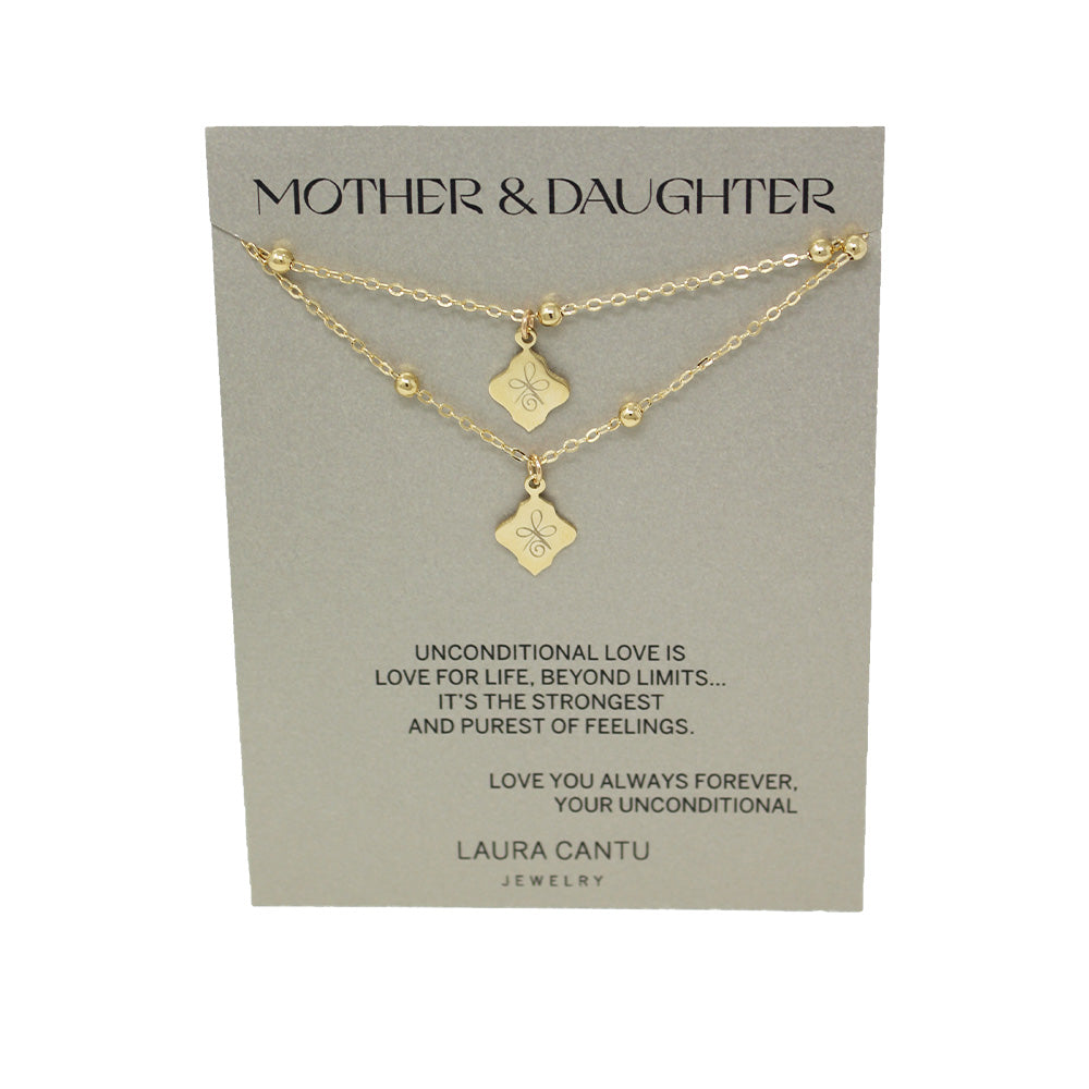 Unconditional Love Mom & Daughter Necklace (2-piece set)