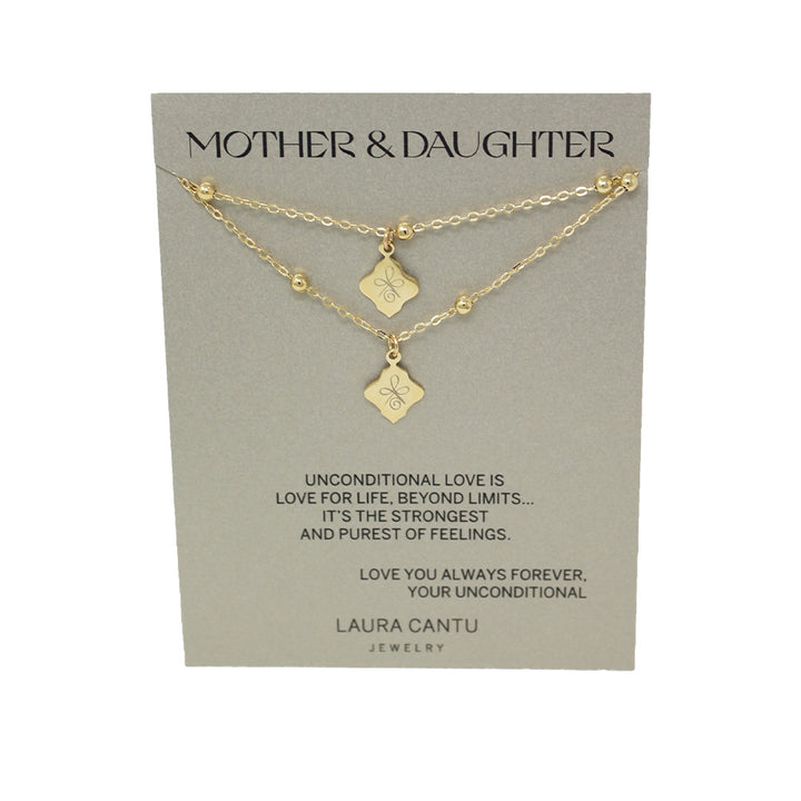 Unconditional Love Mom & Daughter Necklace (2-piece set)