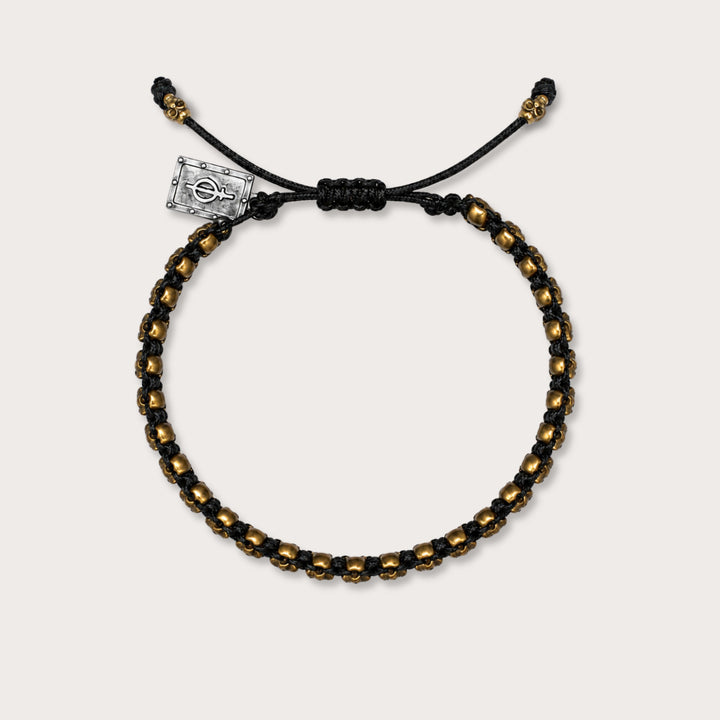 Pulsera tejida calaca Sos