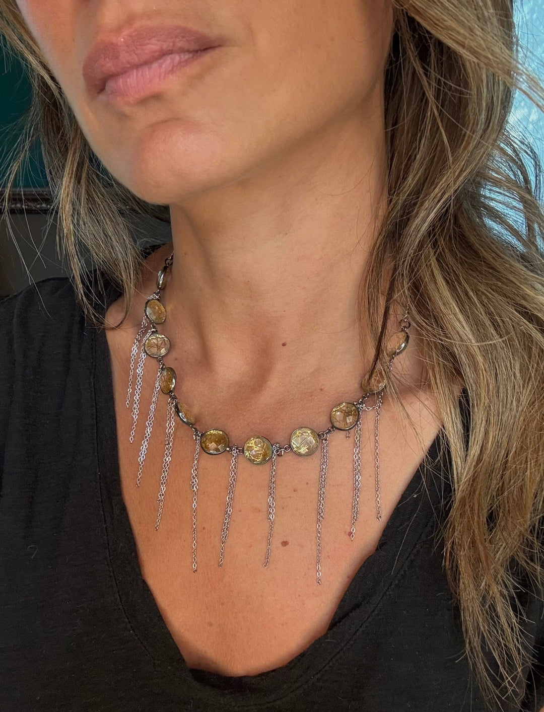 Alex Fringe Necklace - LAURA CANTU JEWELRY