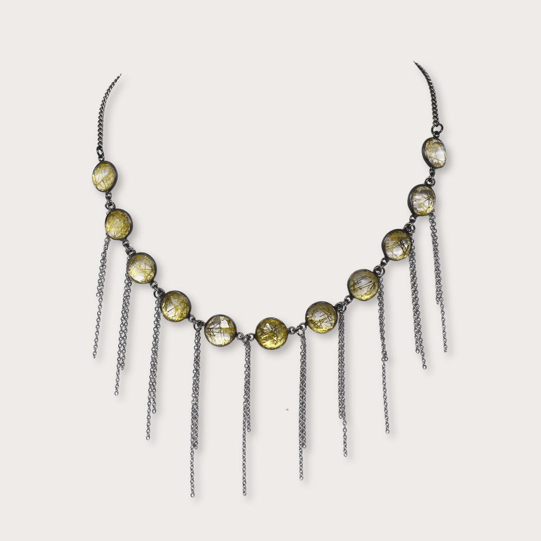 Alex Fringe Necklace - LAURA CANTU JEWELRY