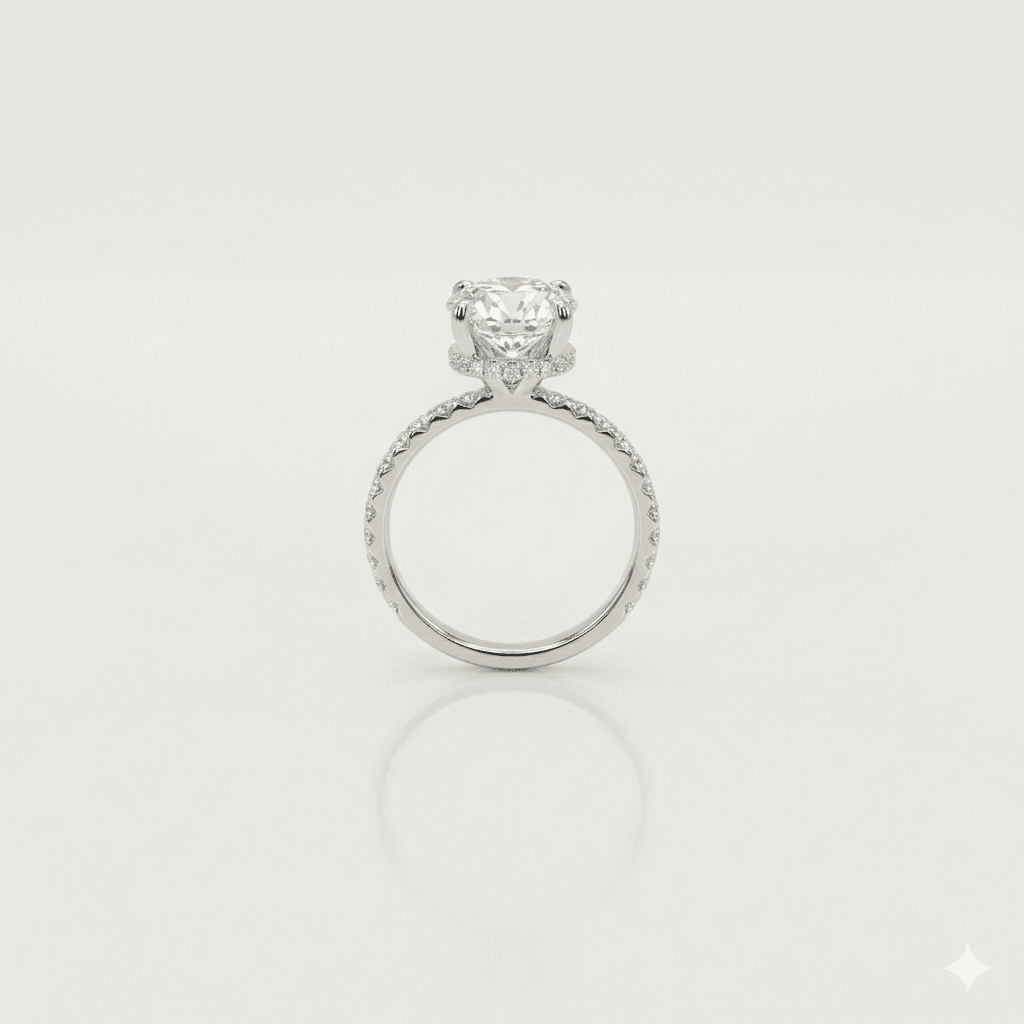 Anillo de diamante redondo 2.90ct - LAURA CANTU JEWELRY