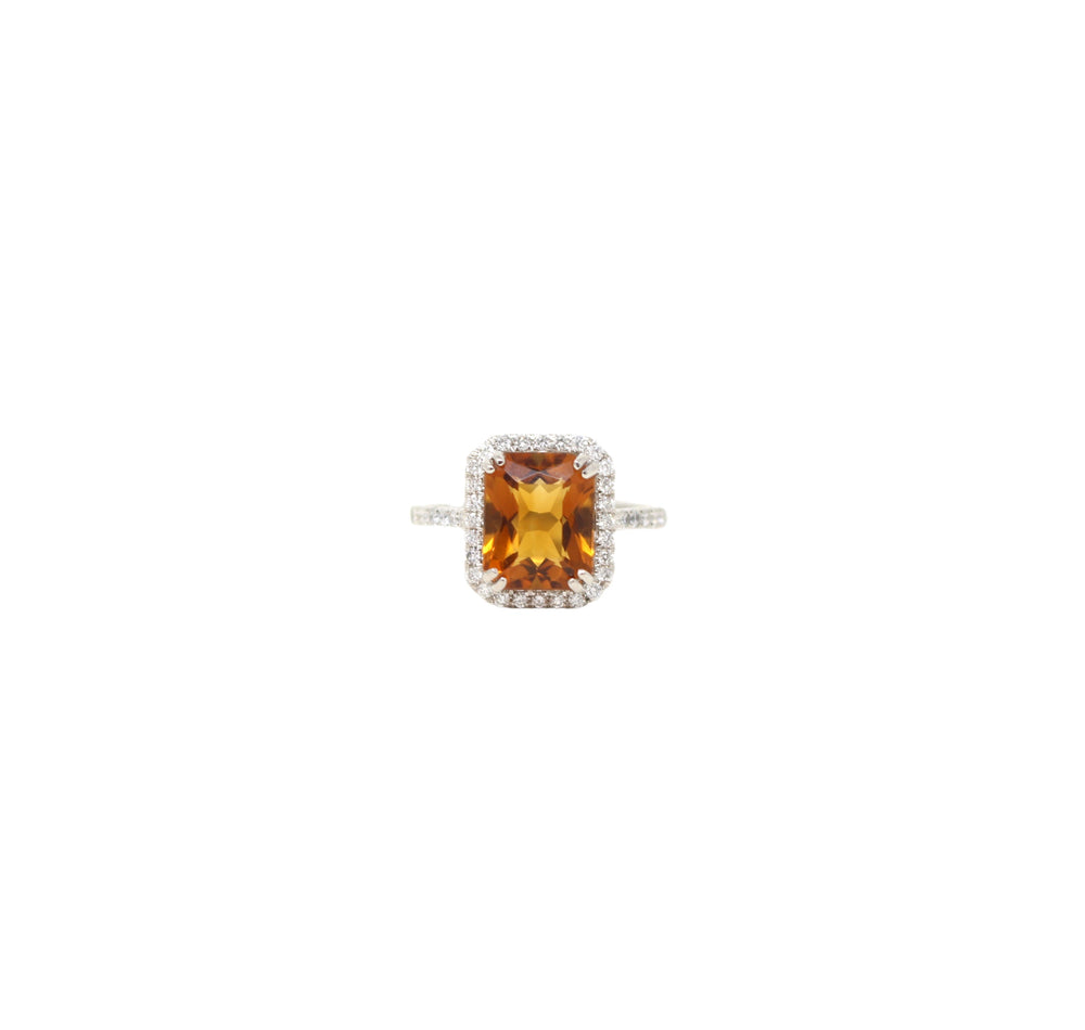 Diamond and Citrine Ring - LAURA CANTU JEWELRY
