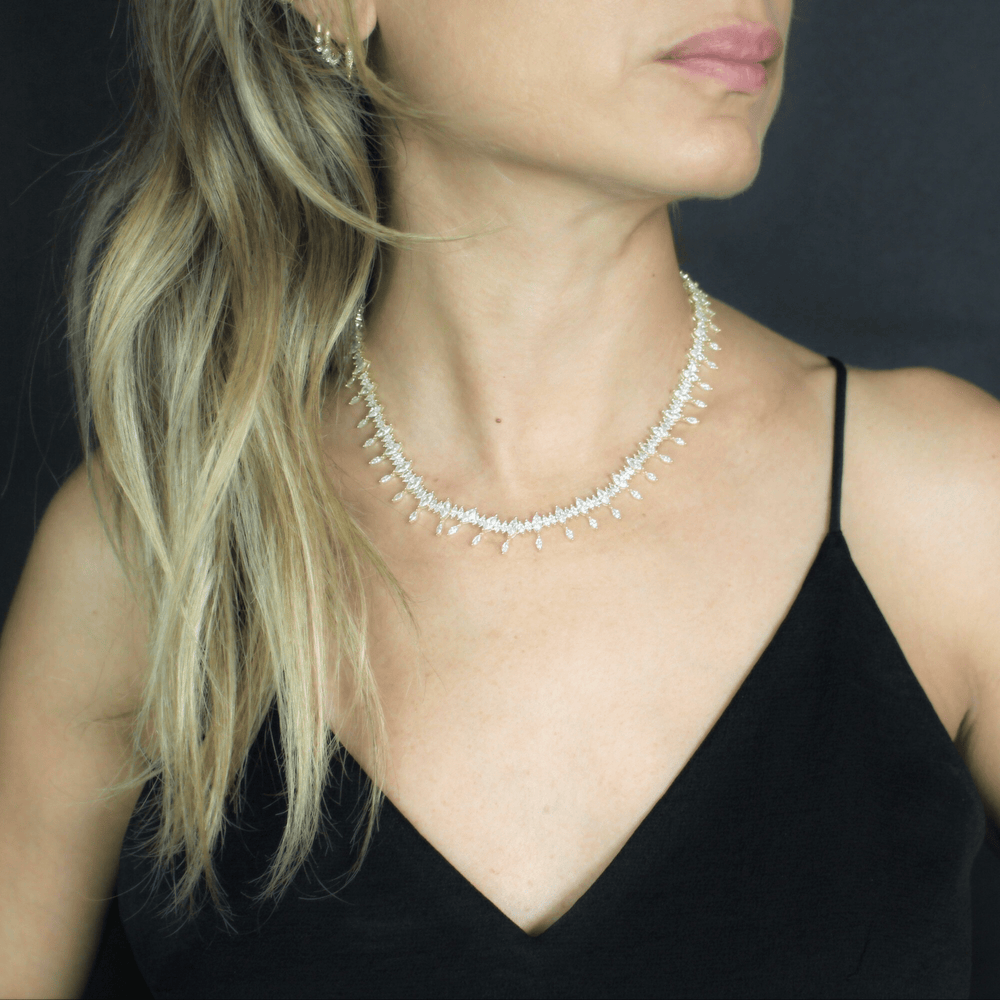 Antique Rebecca Gold Plated Necklace - LAURA CANTU JEWELRY