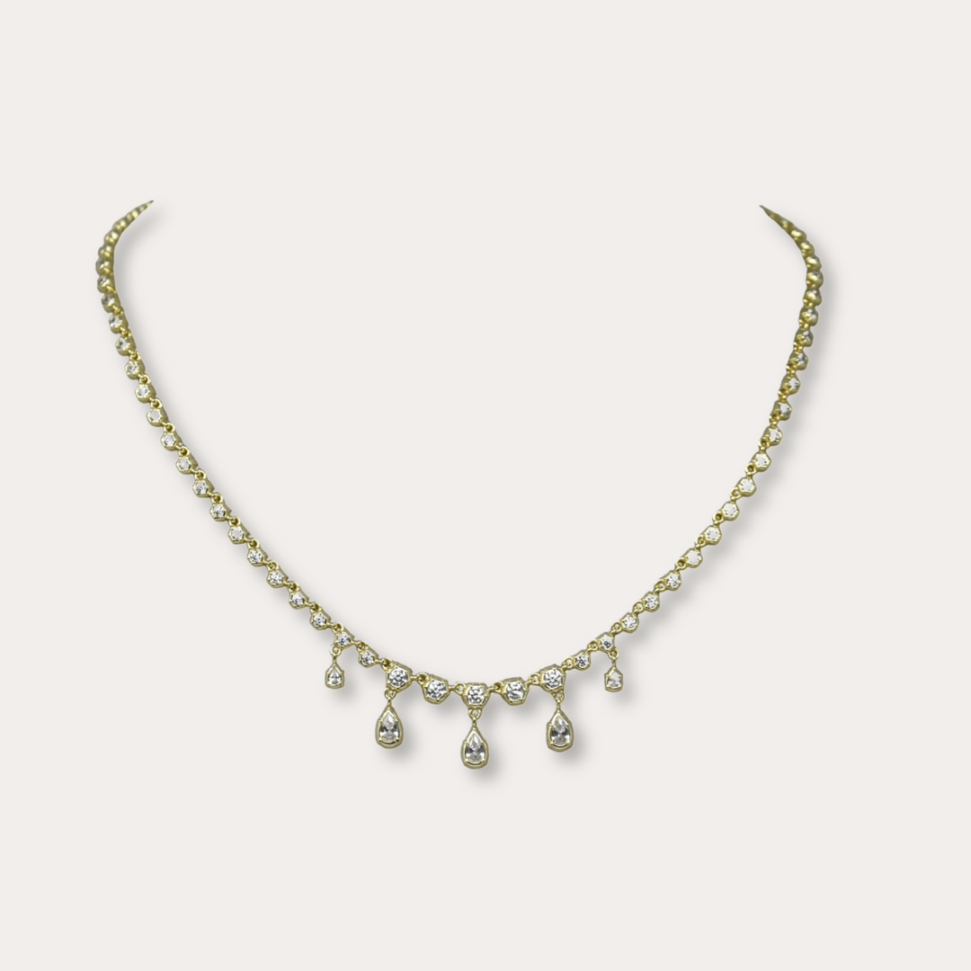 Antique Victorian Necklace Gold Plated - LAURA CANTU JEWELRY