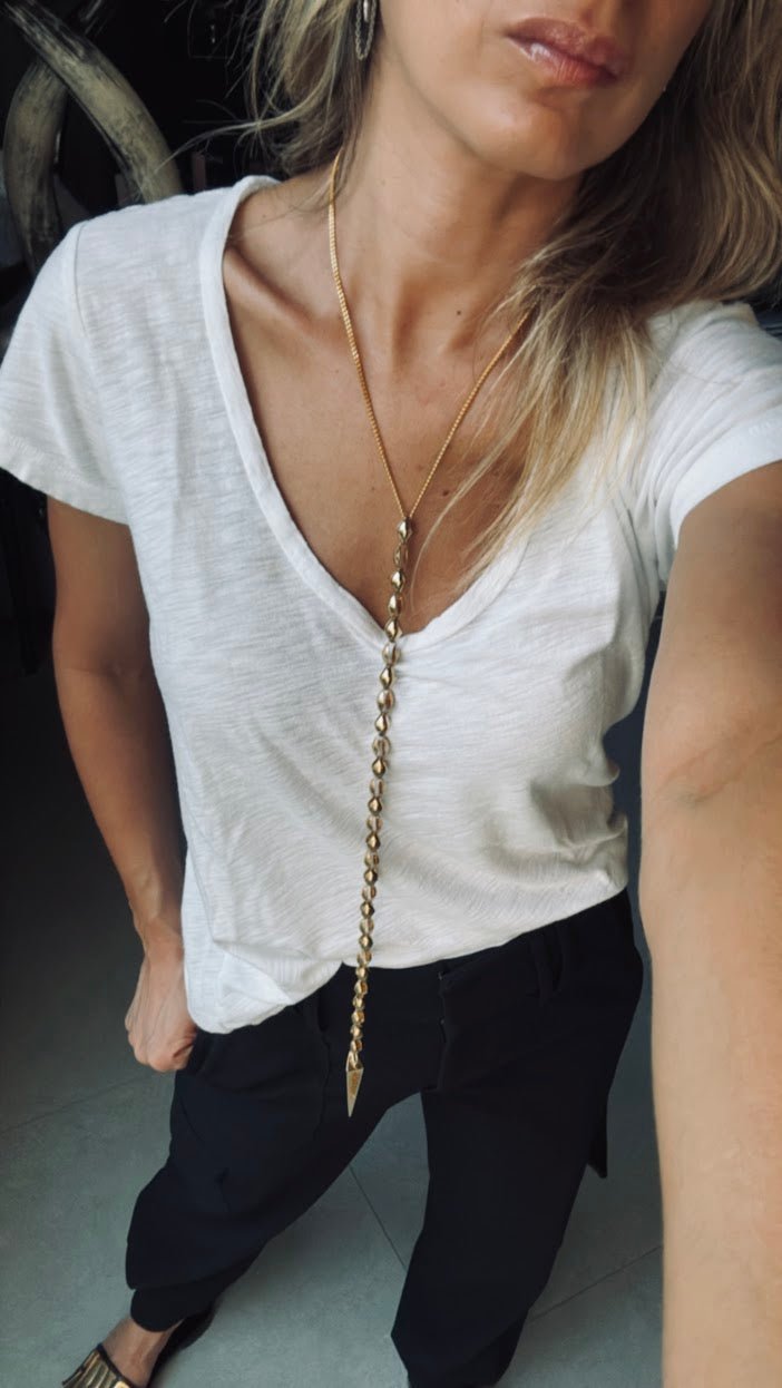 Antonia Long Necklace - LAURA CANTU JEWELRY