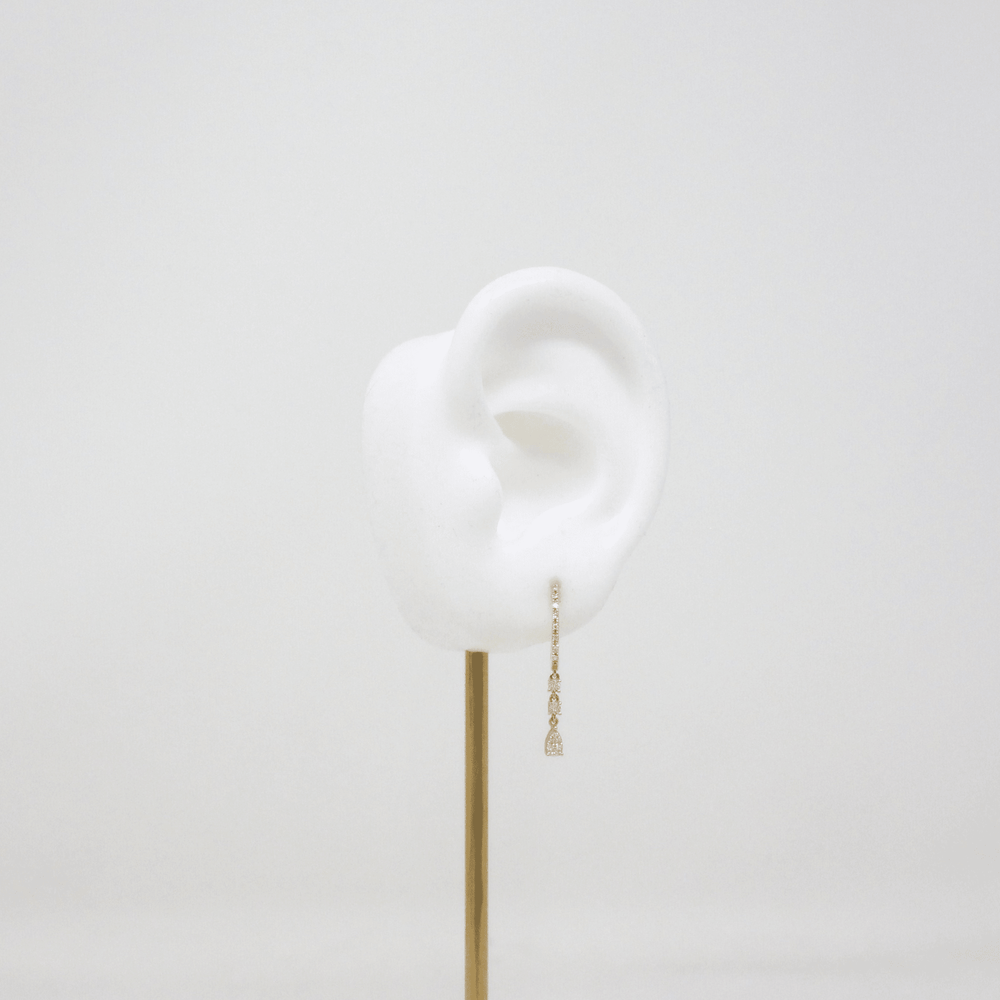 Aretes de Oro y Diamantes II - LAURA CANTU JEWELRY