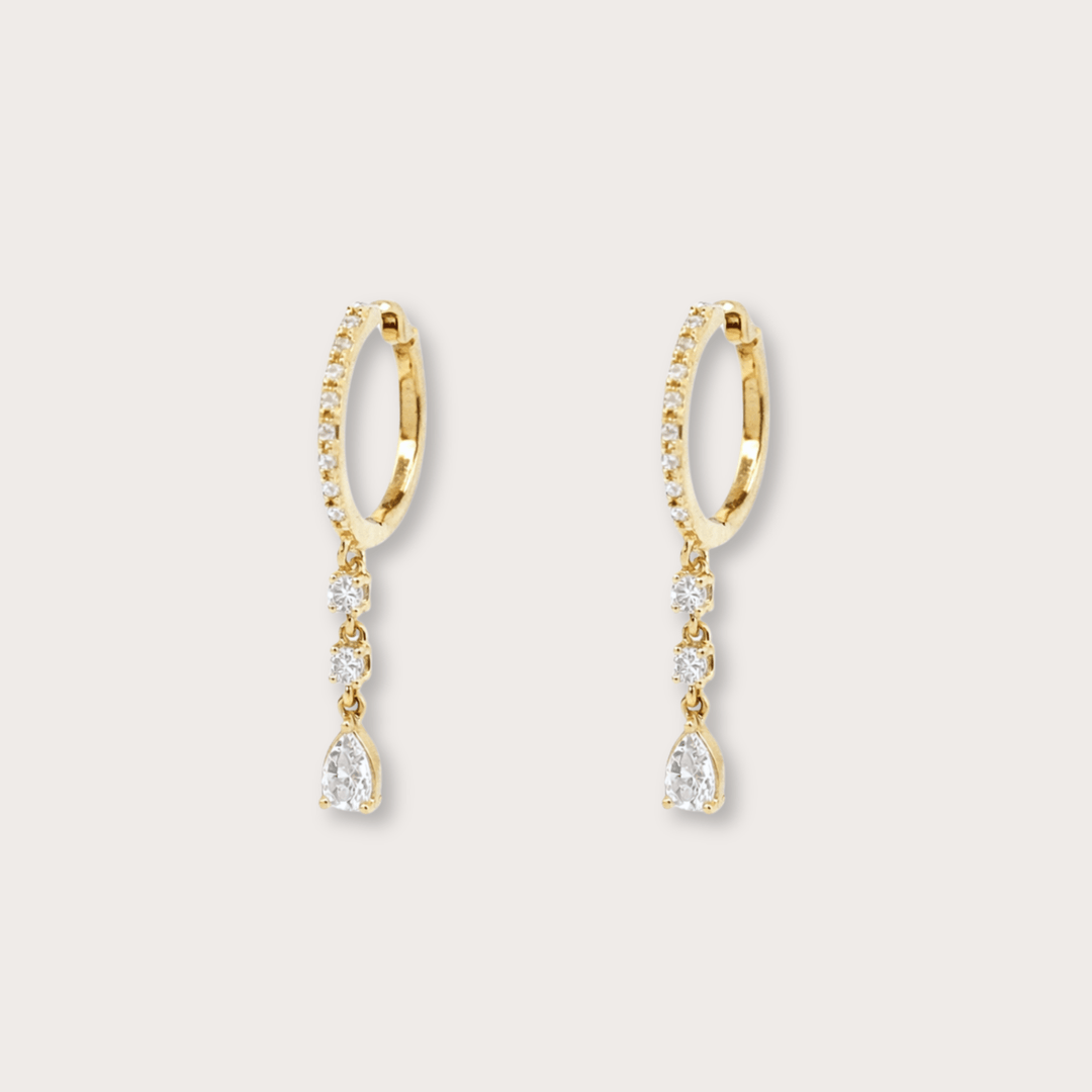 Aretes de Oro y Diamantes II - LAURA CANTU JEWELRY
