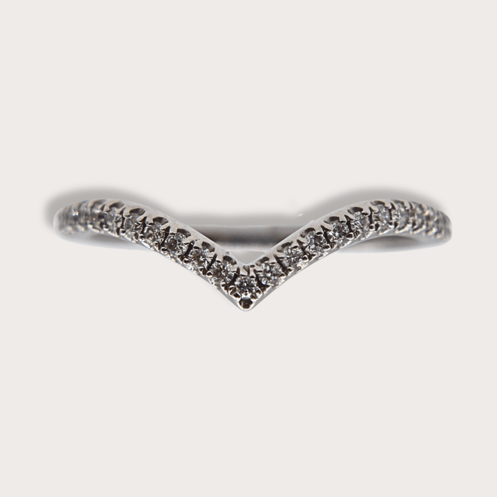 Argolla de Pico Oro Blanco - LAURA CANTU JEWELRY
