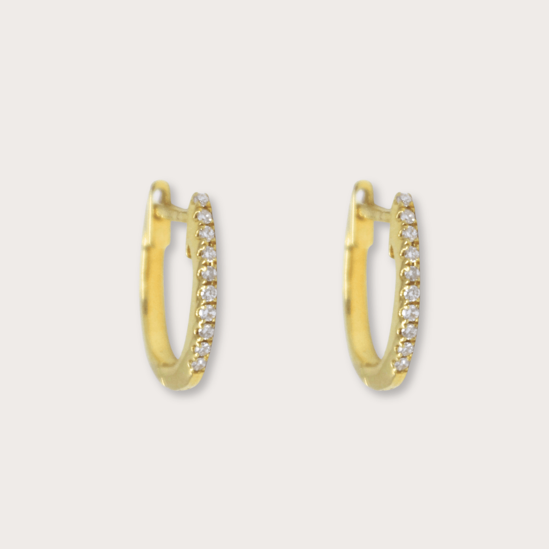 Arracadas de Oro y Diamantes - LAURA CANTU JEWELRY