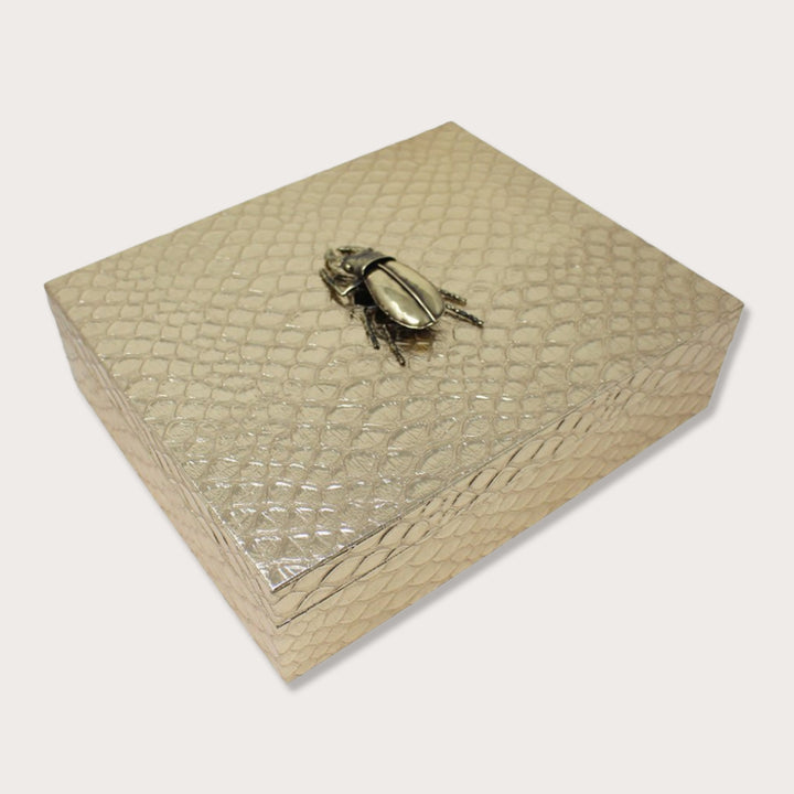 Beetle Embossed Big Box - LAURA CANTU JEWELRY