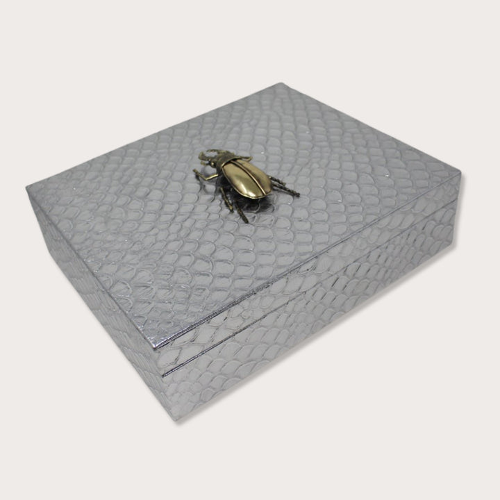Beetle Embossed Big Box - LAURA CANTU JEWELRY
