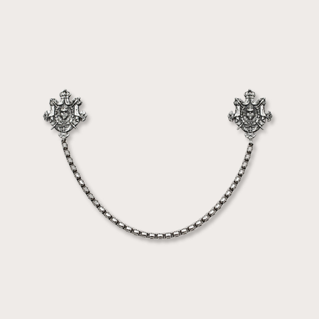 Broche Escudo con Cadena - LAURA CANTU JEWELRY