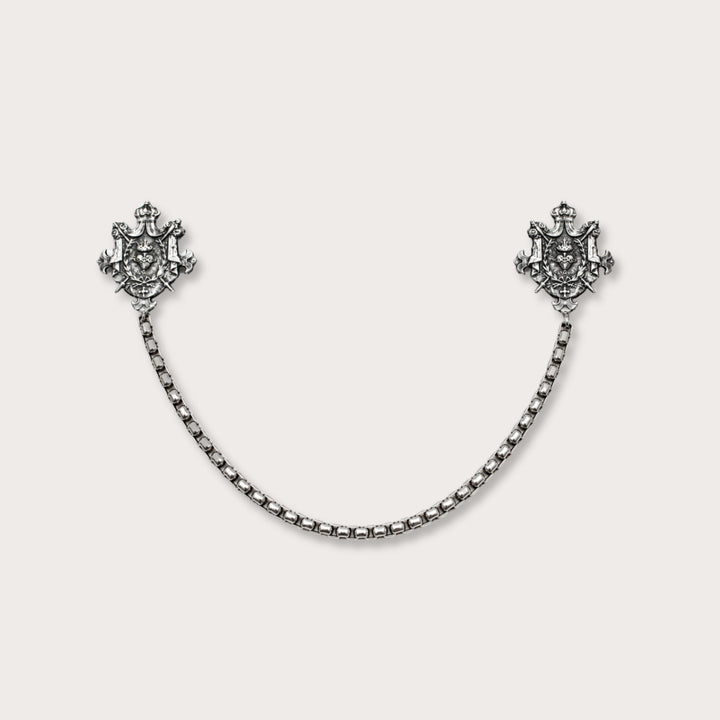 Broche Escudo con Cadena - LAURA CANTU JEWELRY