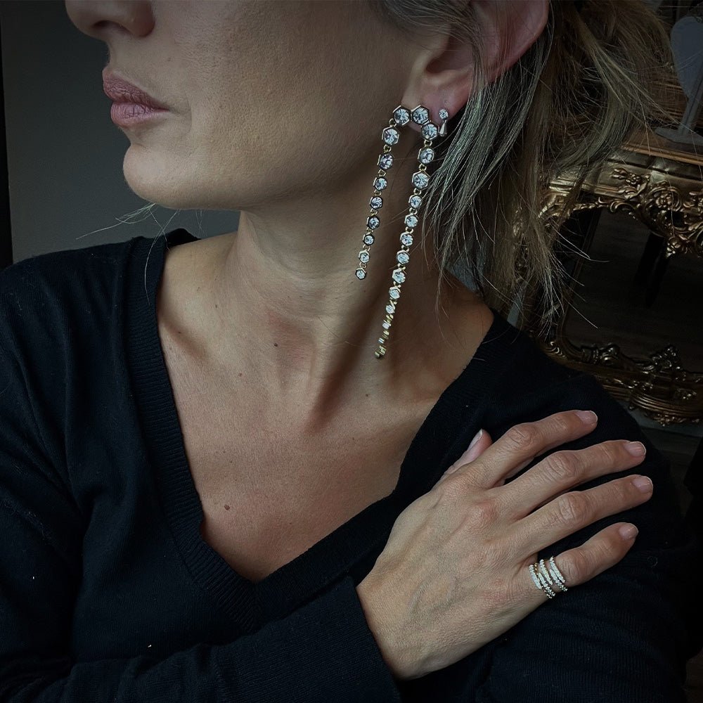 Cascada Swarovski Earrings - LAURA CANTU JEWELRY