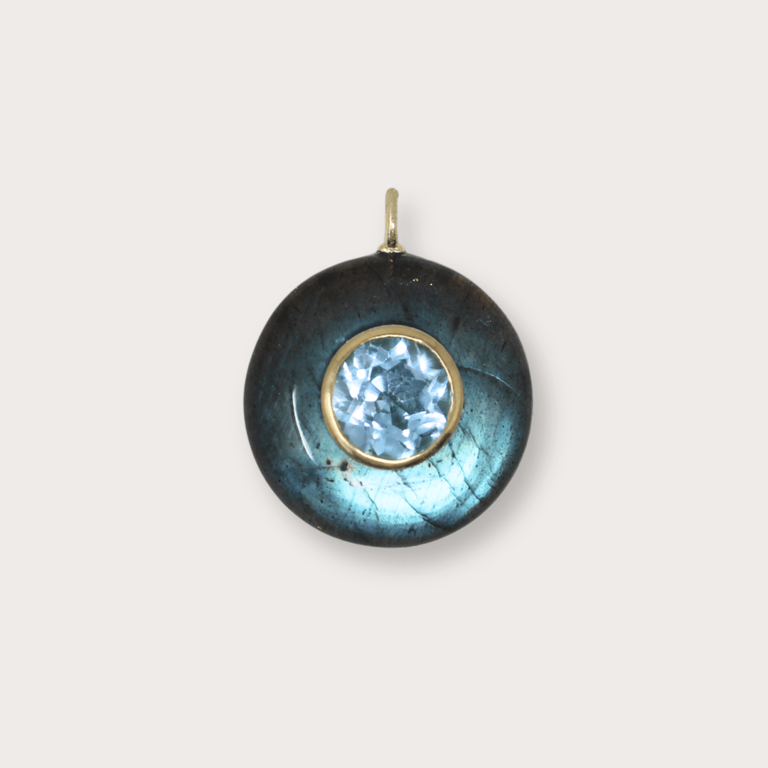 Circular Labradorite Large - LAURA CANTU JEWELRY