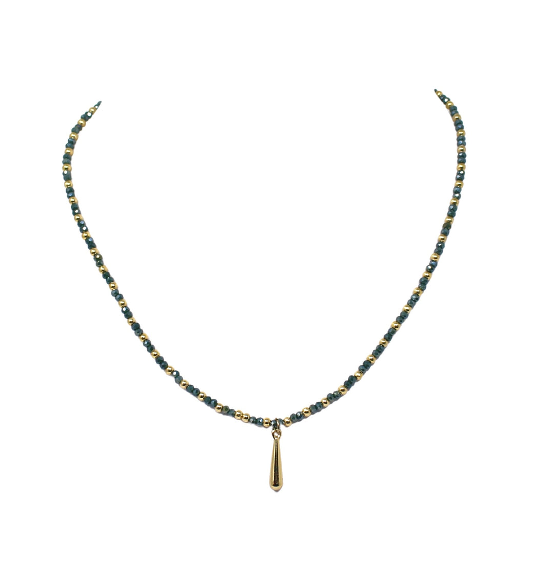 Collar con dije gota - LAURA CANTU JEWELRY