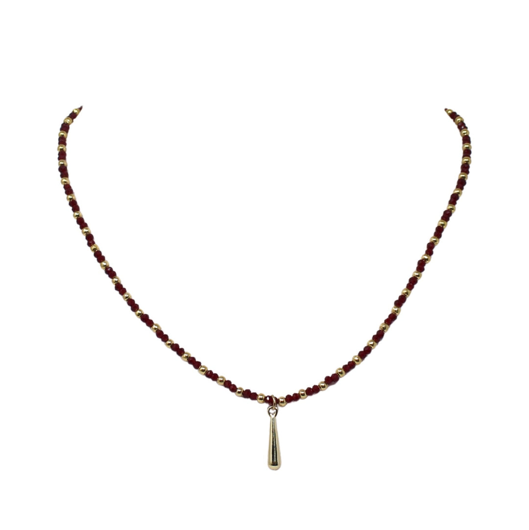 Collar con dije gota - LAURA CANTU JEWELRY