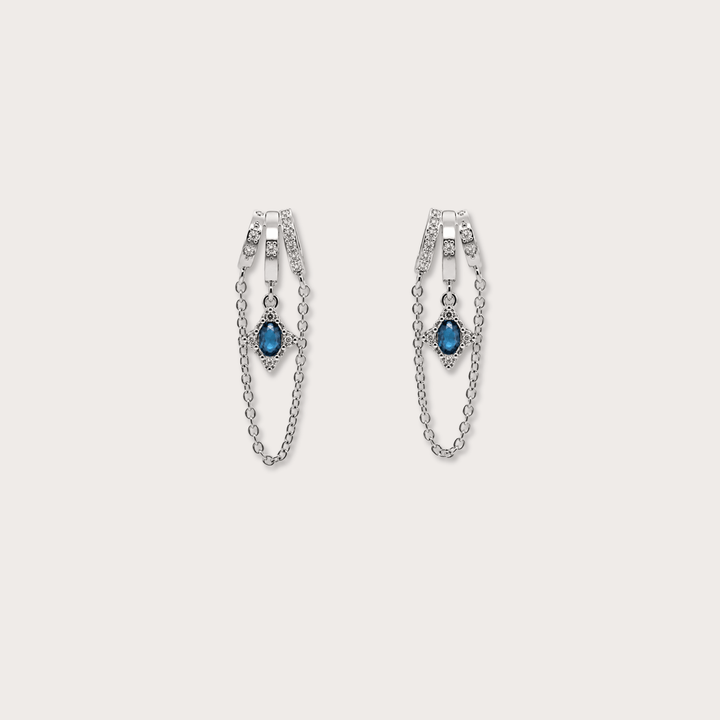 Cordelia Oval Gem Silver - LAURA CANTU JEWELRY