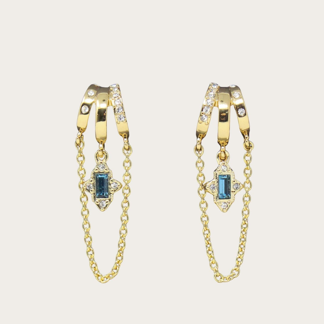 Cordelia Rectangular Gem - LAURA CANTU JEWELRY