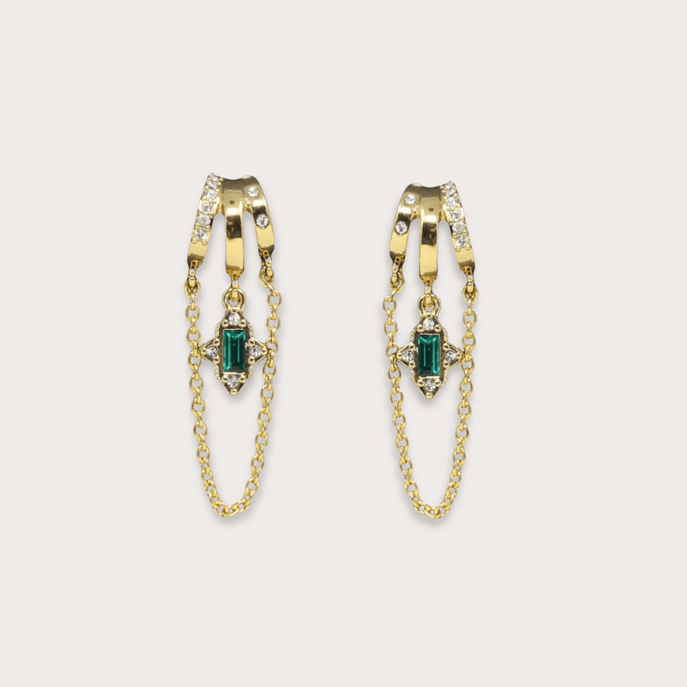 Cordelia Rectangular Gem - LAURA CANTU JEWELRY