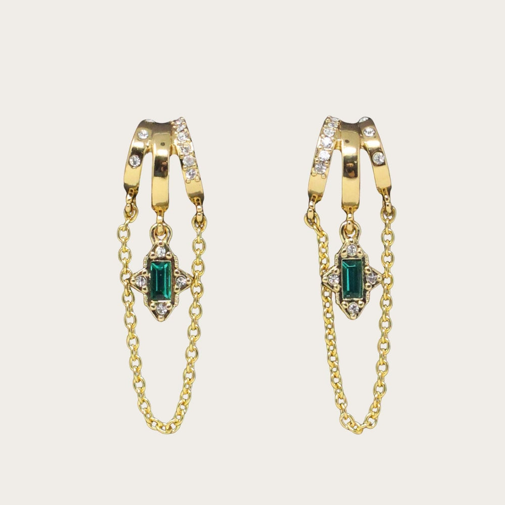 Cordelia Rectangular Gem - LAURA CANTU JEWELRY