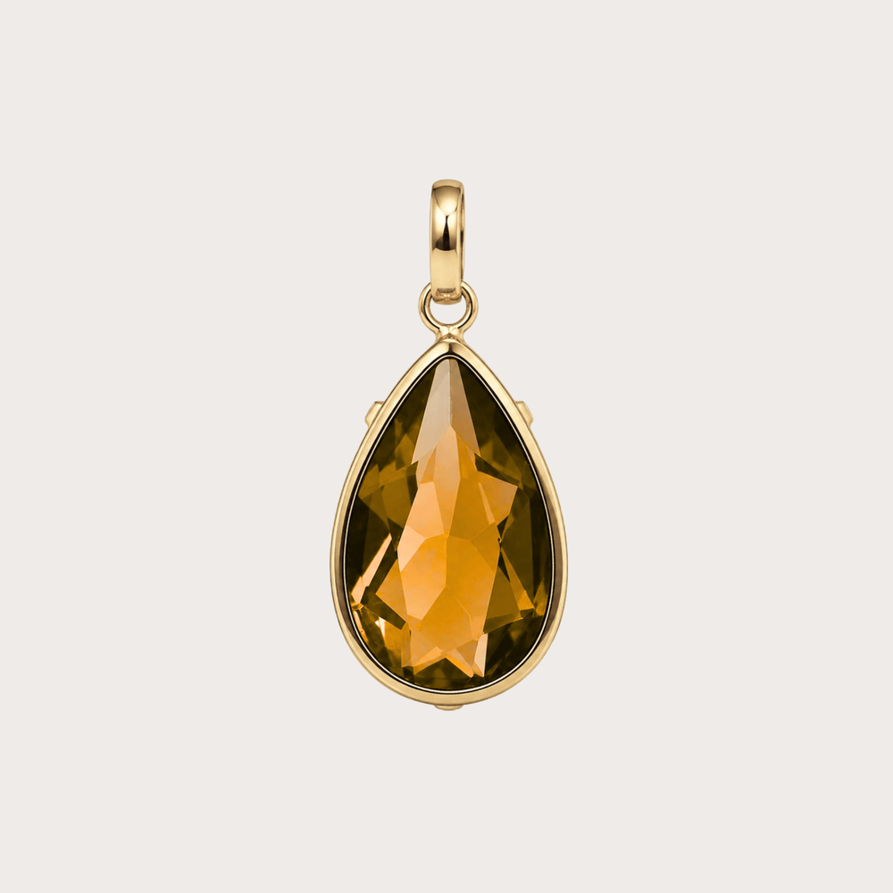 Dije Gota Grande Cristal - LAURA CANTU JEWELRY