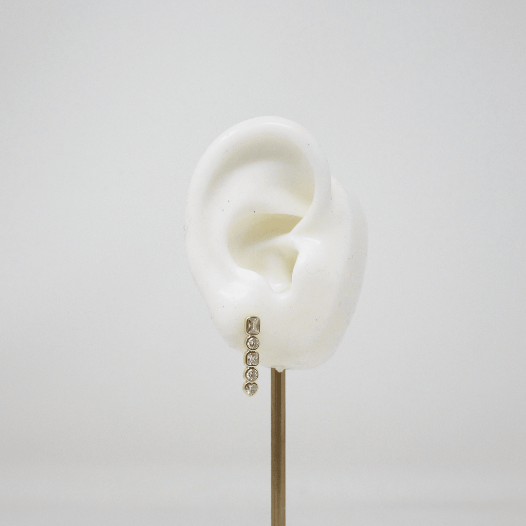 Five Rhinestone Piercing - LAURA CANTU JEWELRY