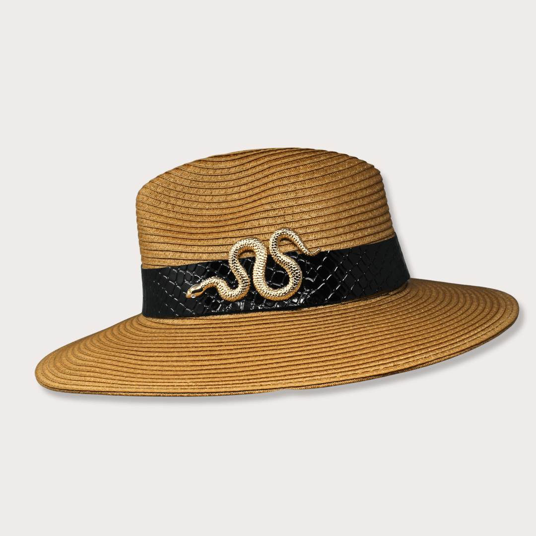 Gold Snake Summer Hat - LAURA CANTU JEWELRY
