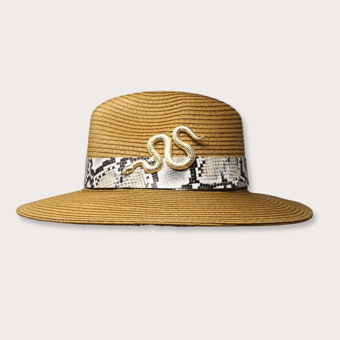 Gold Snake Summer Hat - LAURA CANTU JEWELRY