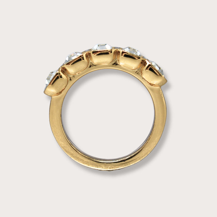 Half Eternity Rhinestone Ring - LAURA CANTU JEWELRY