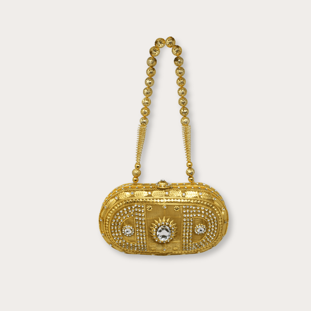 Handmade Brass Handbag II - LAURA CANTU JEWELRY