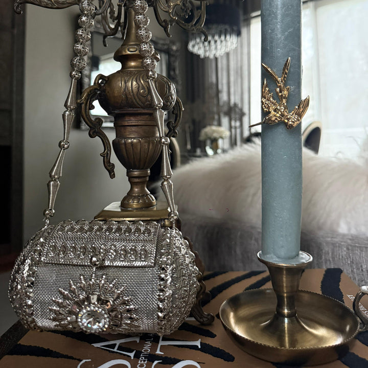 Handmade Brass Handbag Small IV - LAURA CANTU JEWELRY