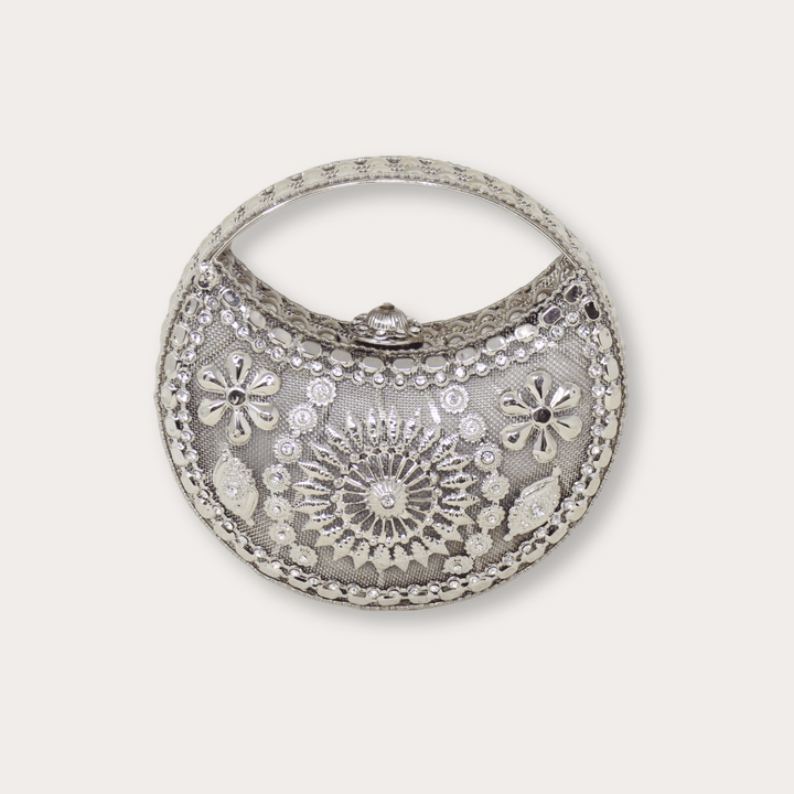 Handmade Brass Handbag Small V - LAURA CANTU JEWELRY