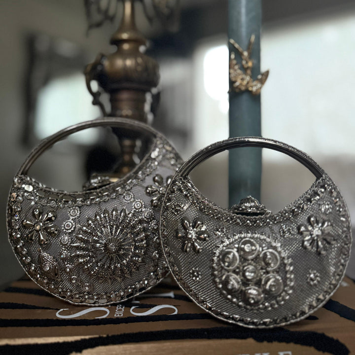 Handmade Brass Handbag Small VI - LAURA CANTU JEWELRY