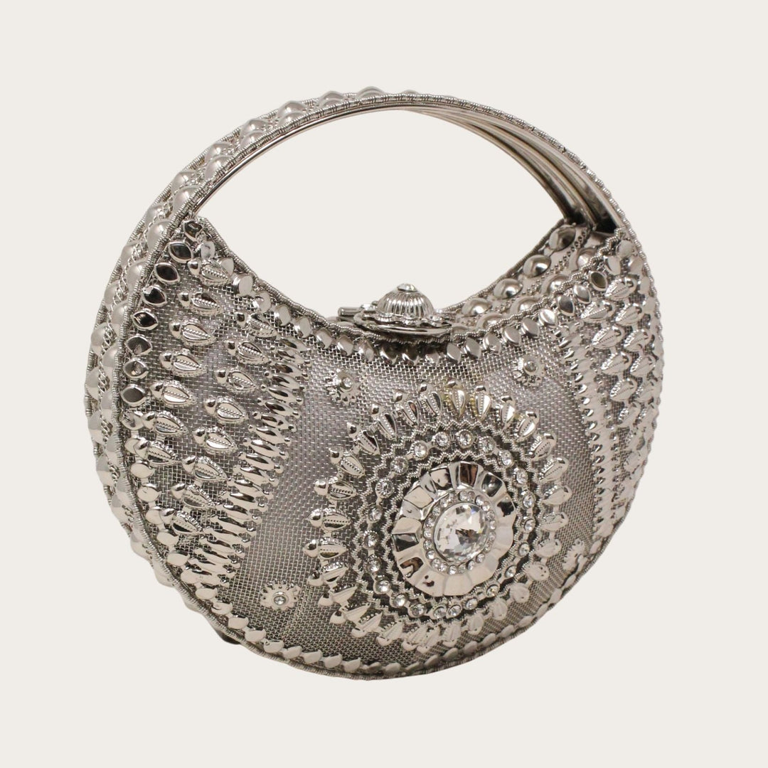 Handmade Brass Handbag Small X - LAURA CANTU JEWELRY