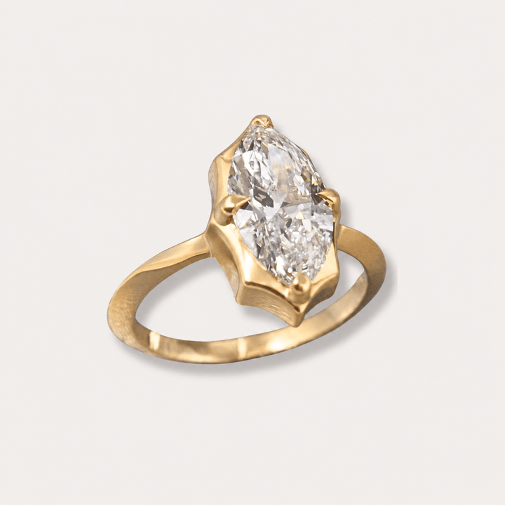 Lab diamond 1.59ct marquee pinky ring - LAURA CANTU JEWELRY