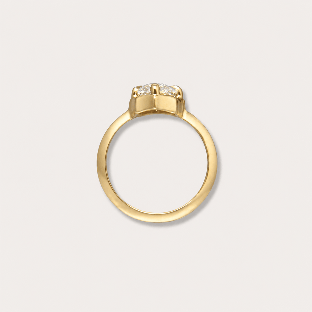 Lab diamond 2.02ct marquee pinky ring - LAURA CANTU JEWELRY