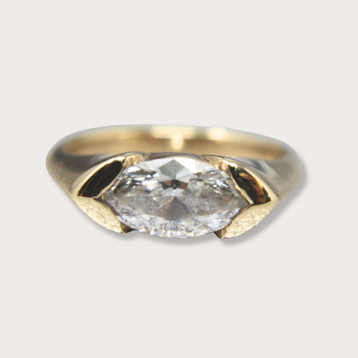 Lab diamond .86ct marquee pinky ring - LAURA CANTU JEWELRY