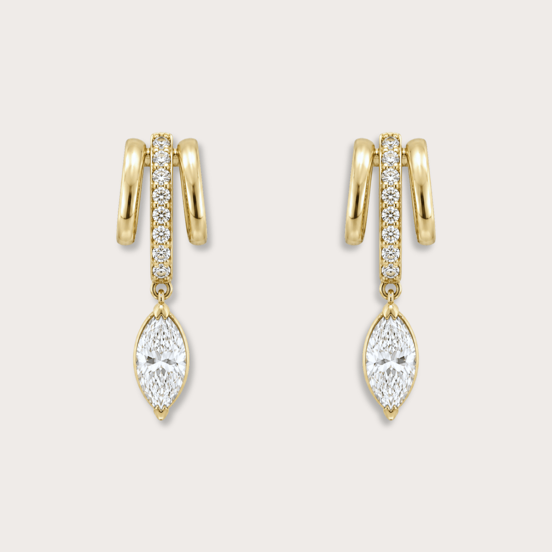 Lab Diamond climber gold - LAURA CANTU JEWELRY