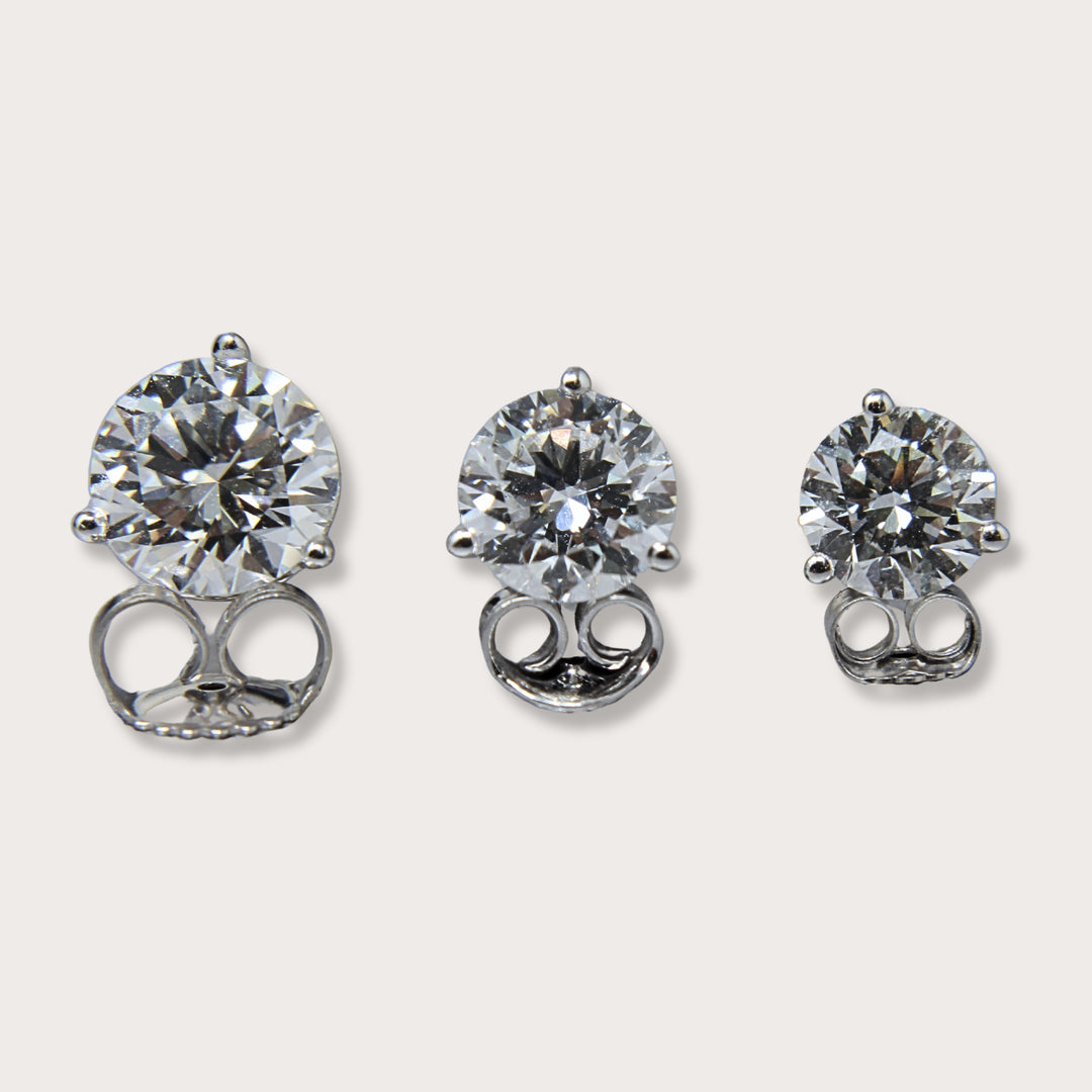 Lab Diamond Martini Studs 4.04ct - LAURA CANTU JEWELRY