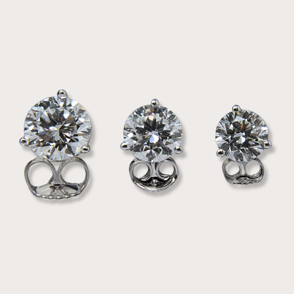 Lab Diamonds Martini Studs 2.12ct - LAURA CANTU JEWELRY