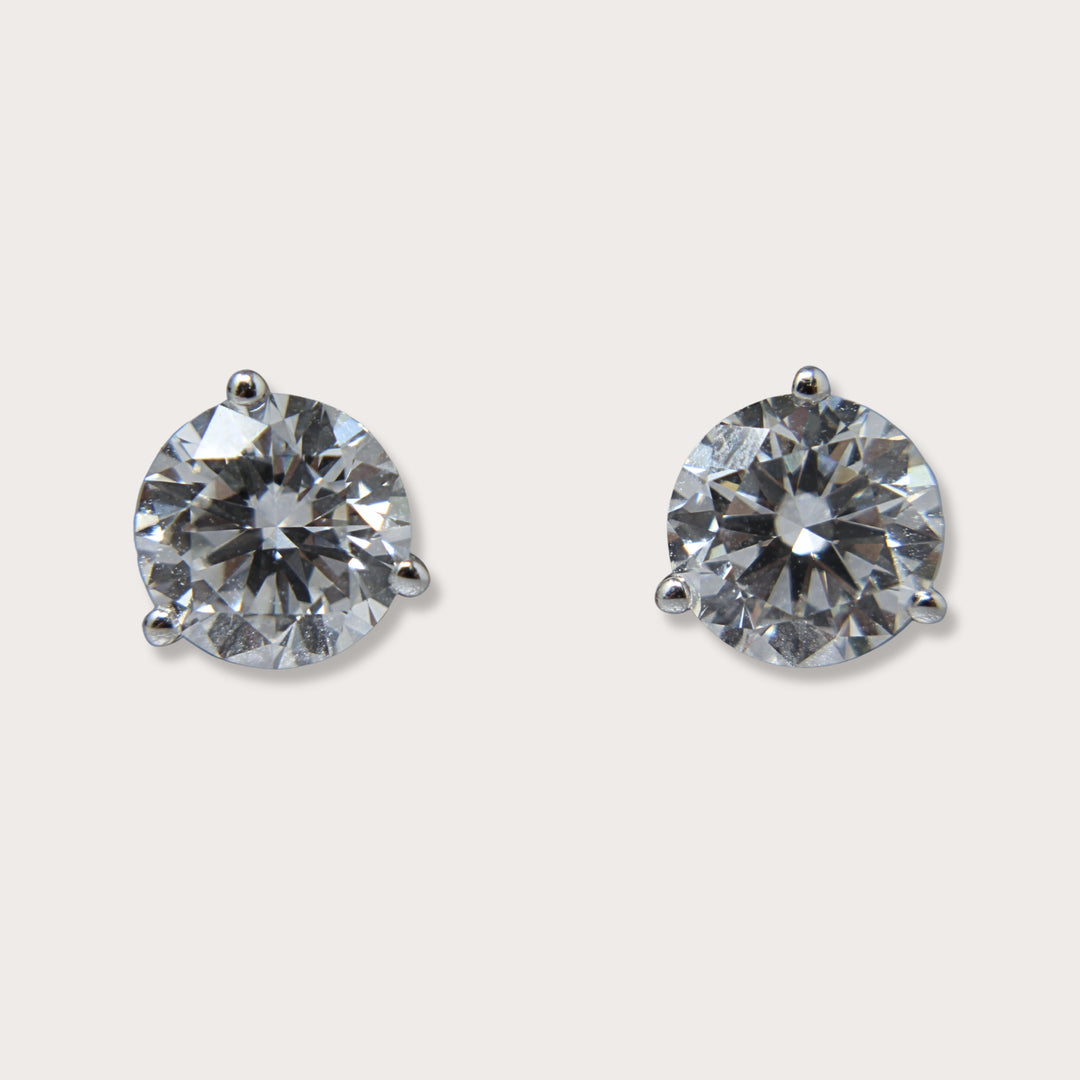 Lab Diamonds Martini Studs 2.12ct - LAURA CANTU JEWELRY