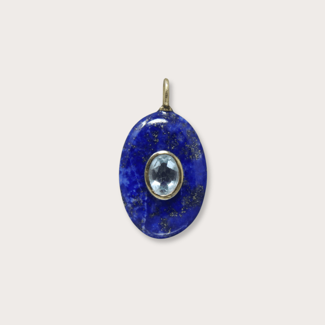 Lapis Lazuli Drop Large - LAURA CANTU JEWELRY