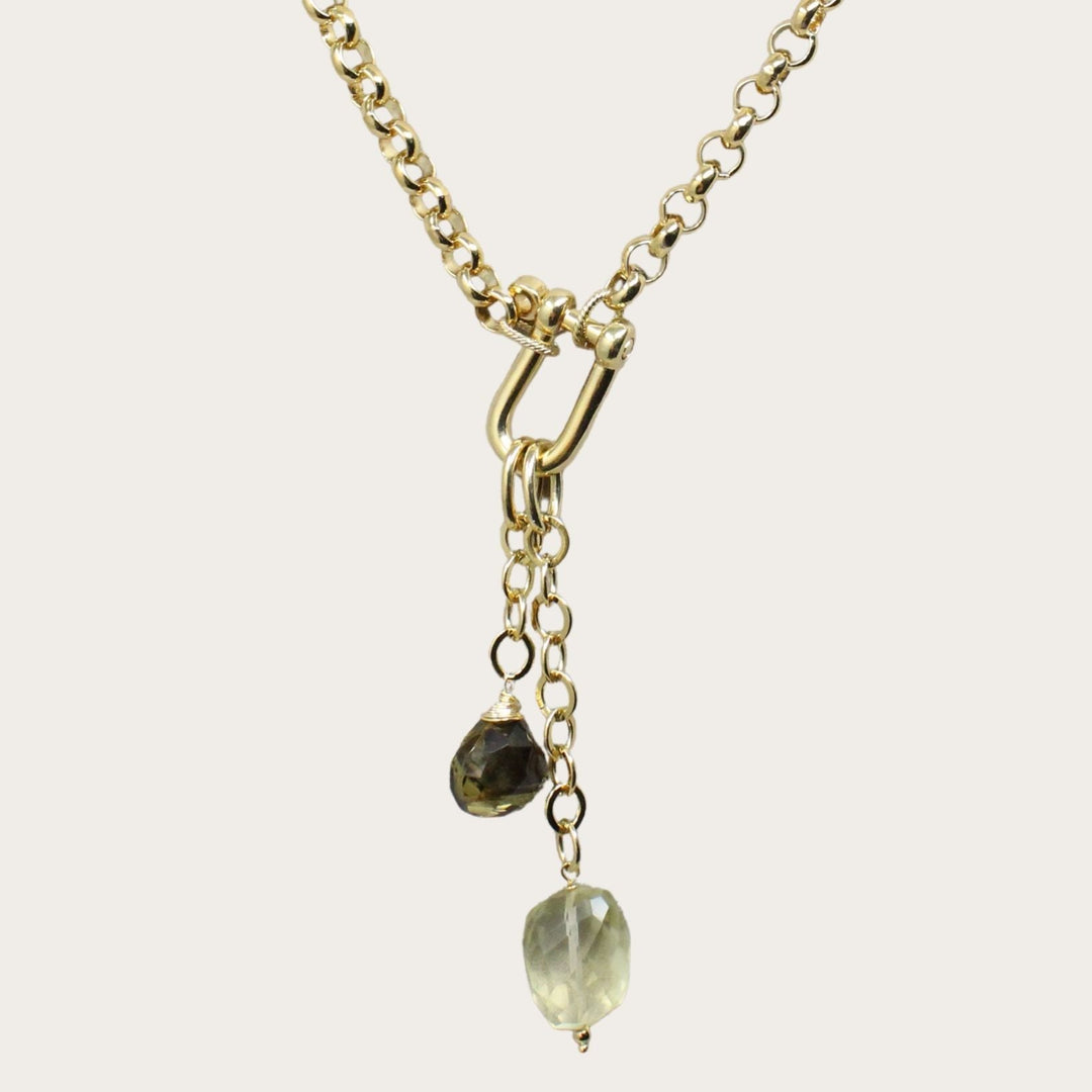 Lumna Lock Necklace VI - LAURA CANTU JEWELRY